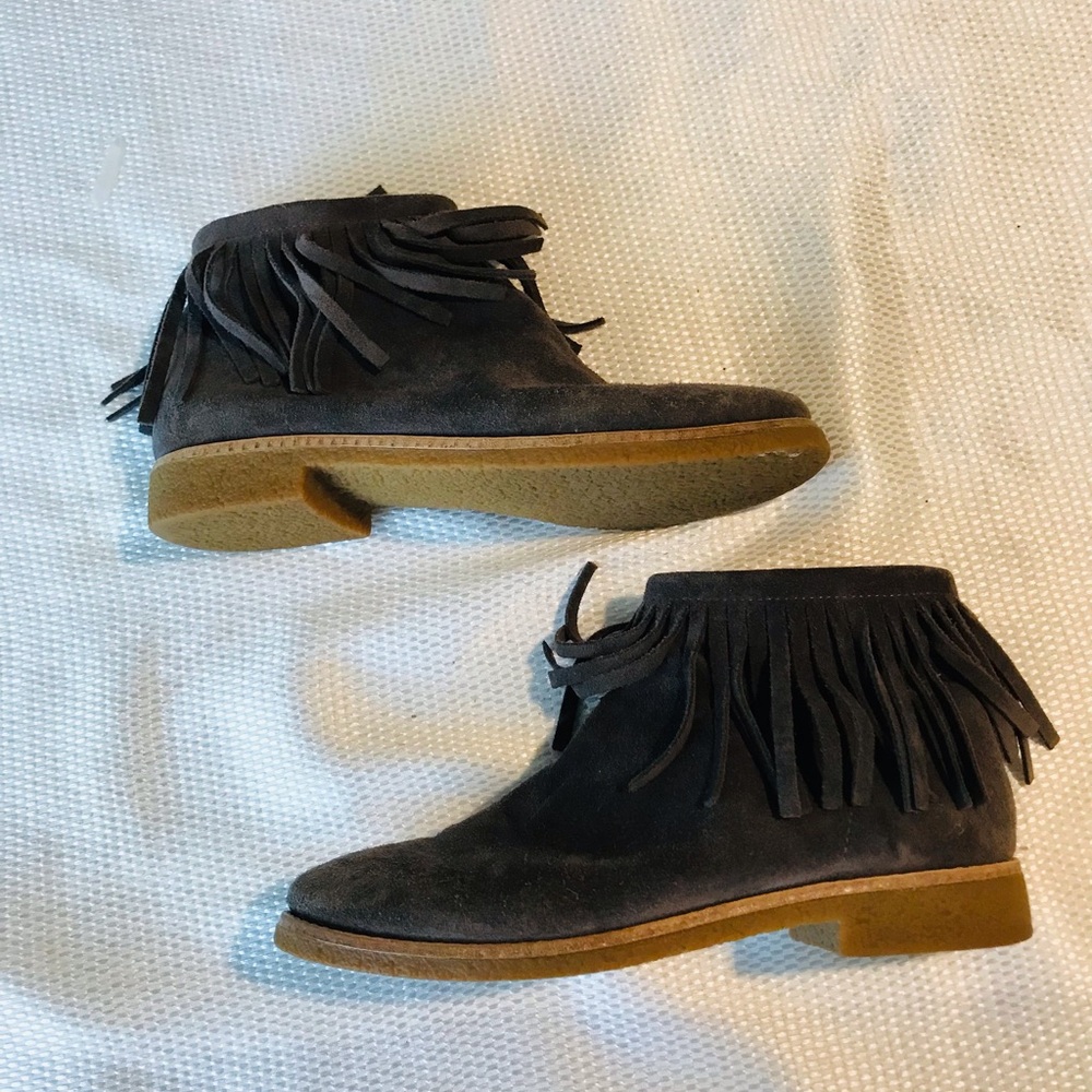 Kate Spade Fringe Ankle Boots Suede View 6